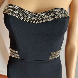 Sexy strapless mini with beading